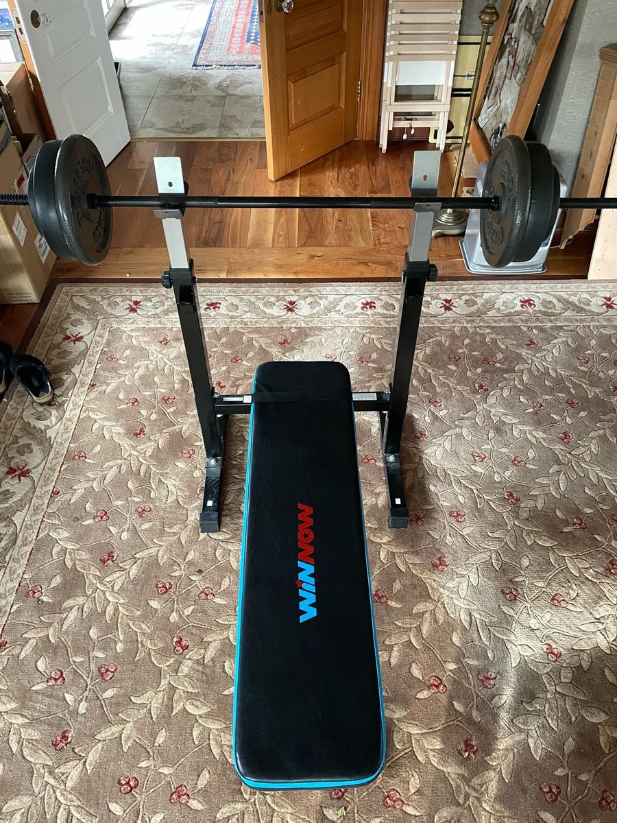 Bench Press and Weights - Image 1