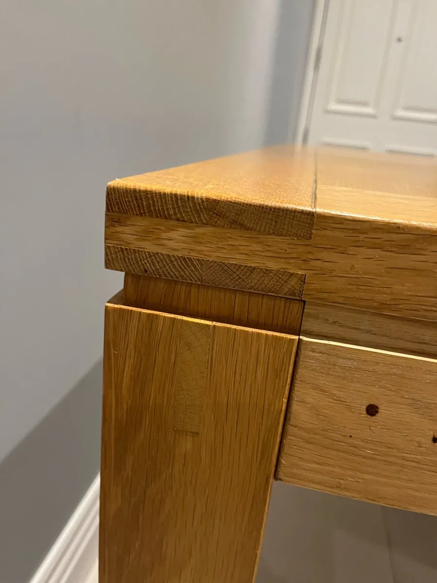 Oak Dining Table & 6 Chairs - Image 3