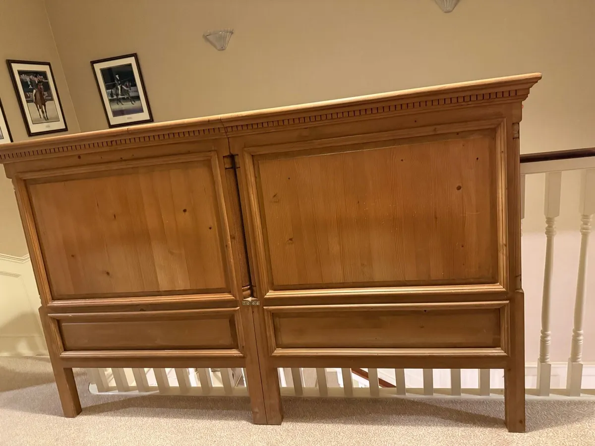 Strawbridge 7’ Superking Pine Headboard - Image 1