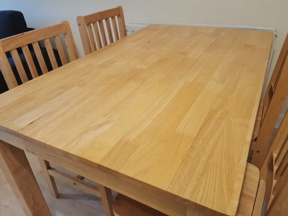 Table and 4 Chairs - Image 2