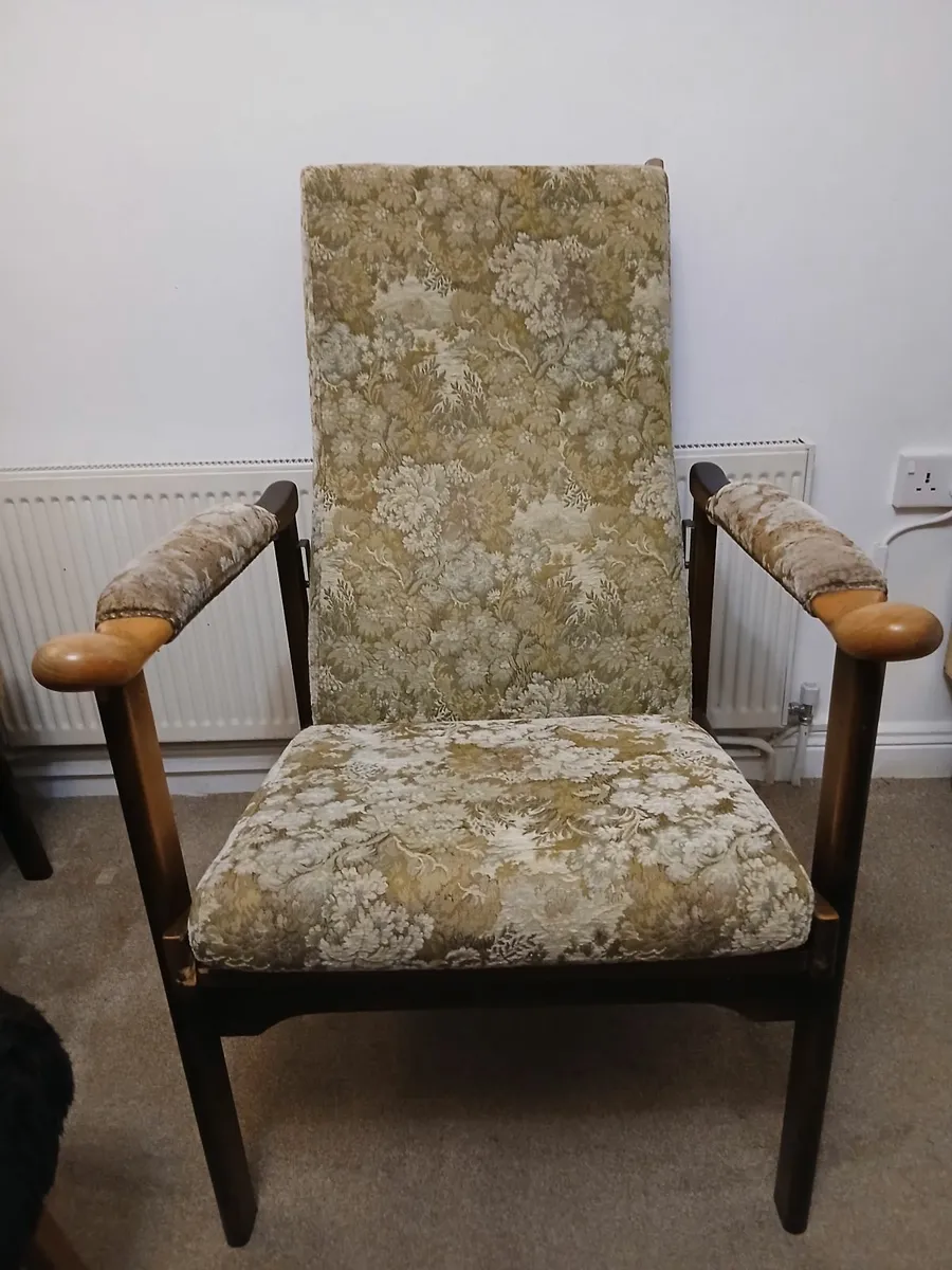 Vintage Scandinavian Recliner. - Image 1