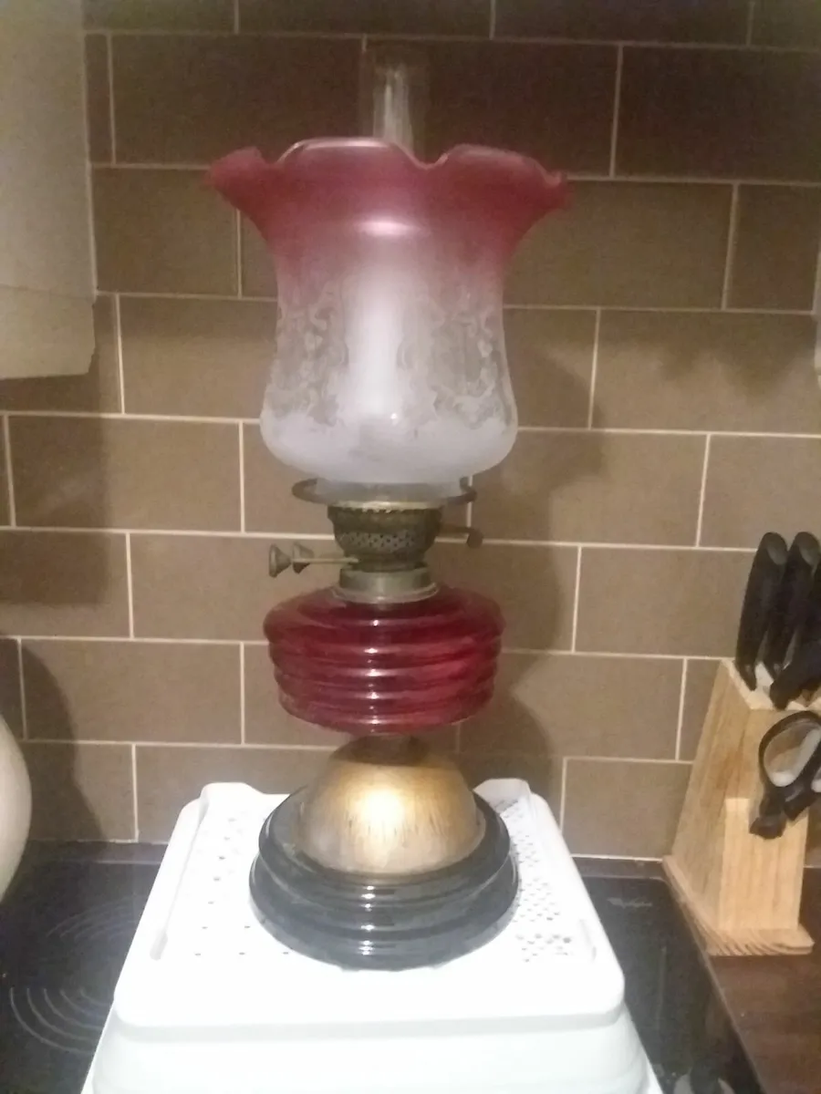 Antique double burner oil lzmp - Image 2