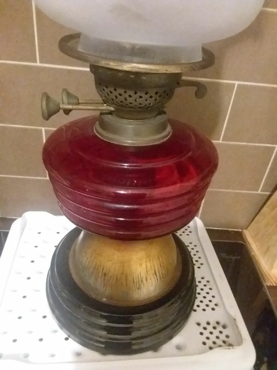 Antique double burner oil lzmp - Image 4