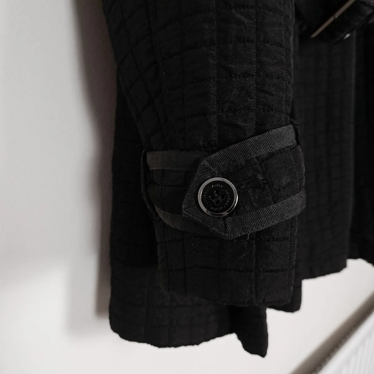 Jasper Conran Black Quilted Peacoat 18UK/46EU - Image 3