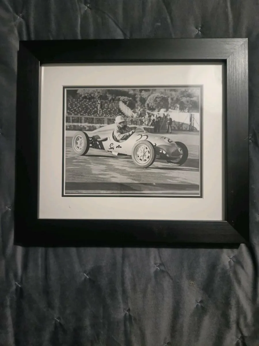 Sir Sterling Moss Framed Picture - Image 2