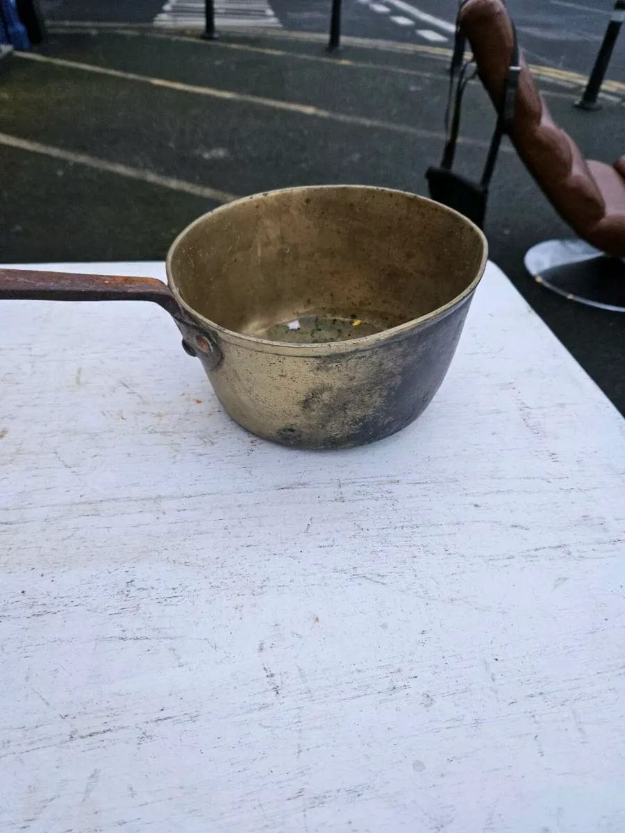 Vintage Brass Pot - Image 2