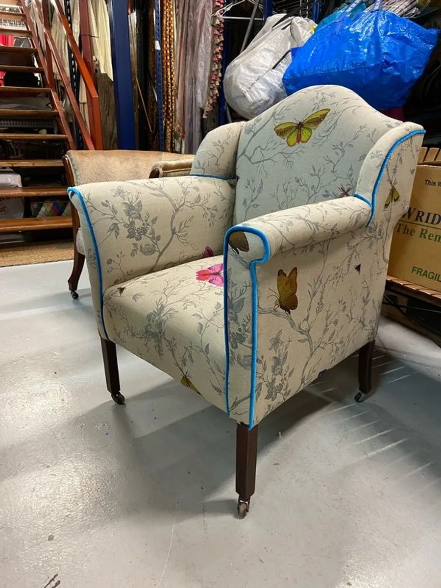 Designer Wingback Armchair - Image 2
