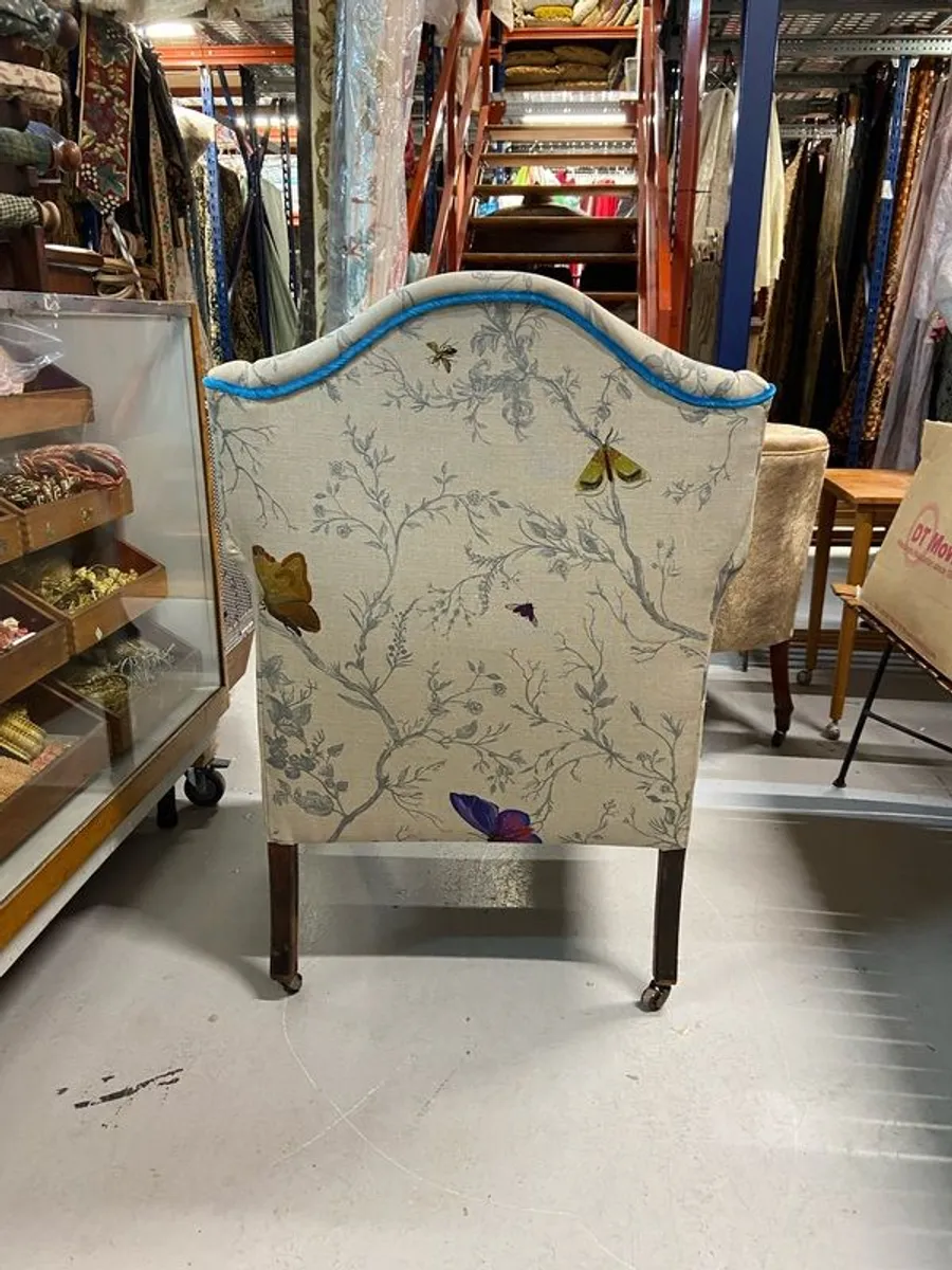 Designer Wingback Armchair - Image 3