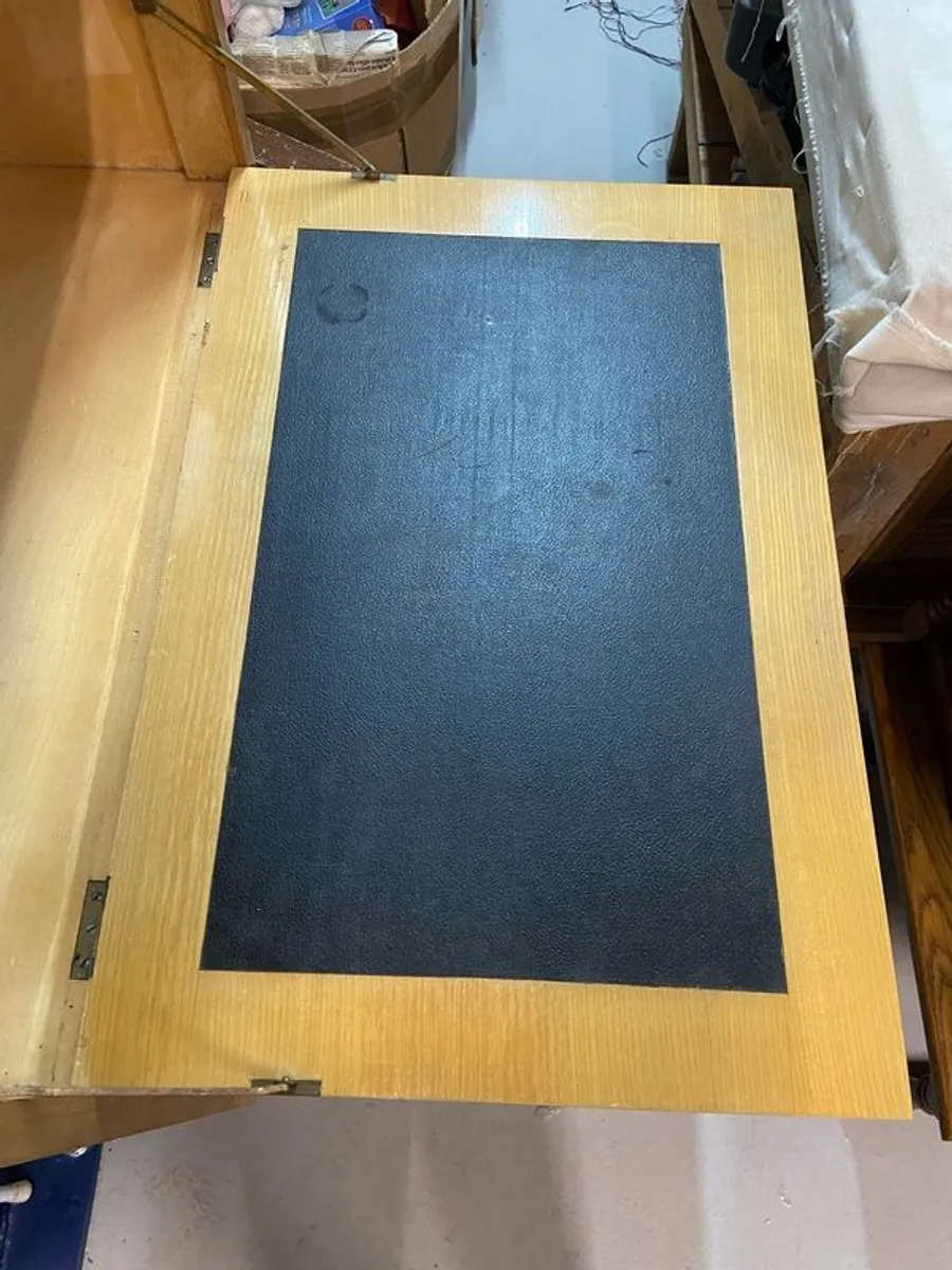 Vintage MCM Secretaire drop down Desk - Image 3