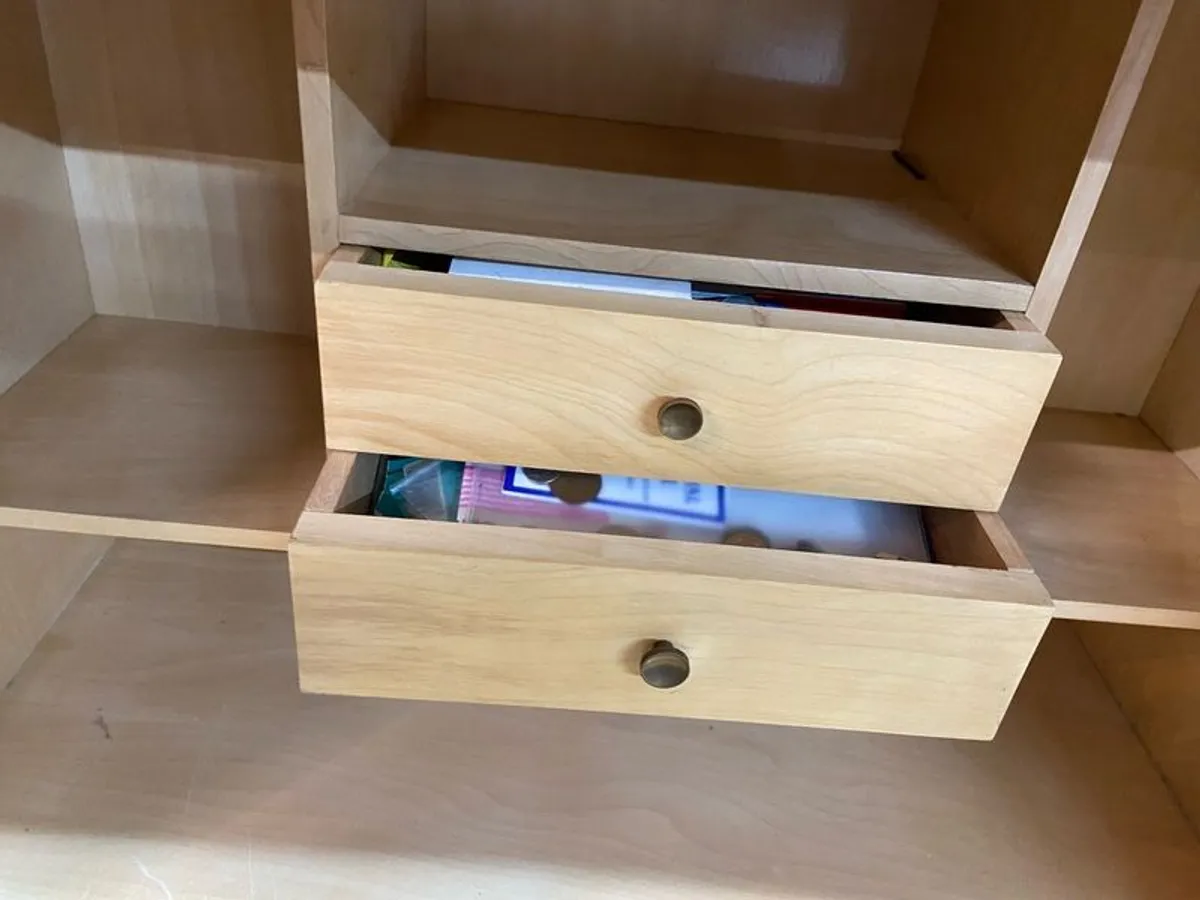 Vintage MCM Secretaire drop down Desk - Image 4