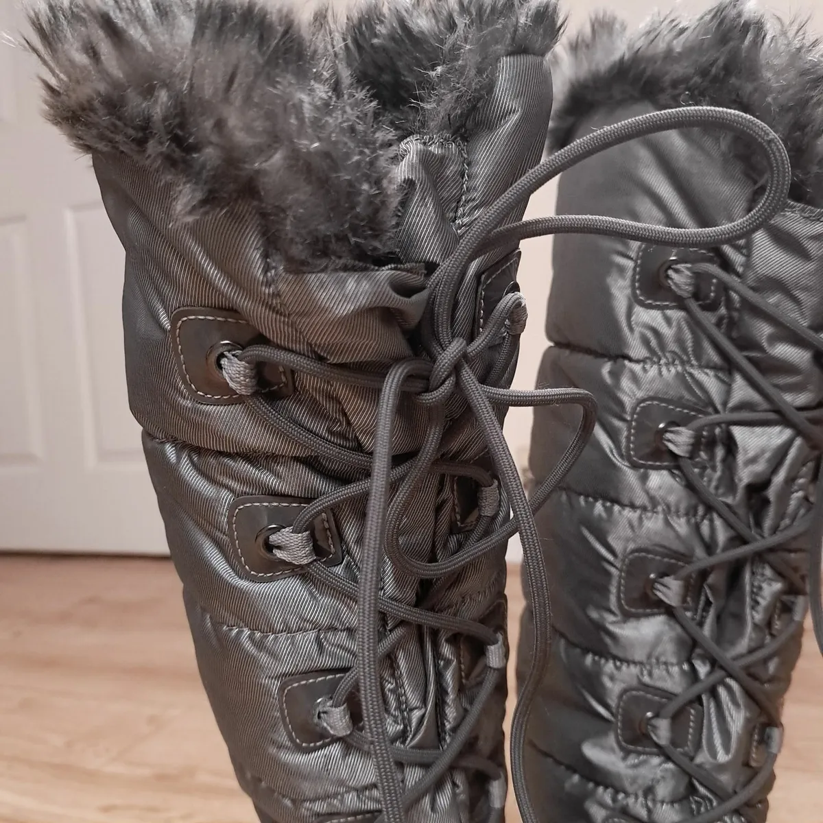 Cougar Grey Knee High Winter Boots 5UK - Image 4