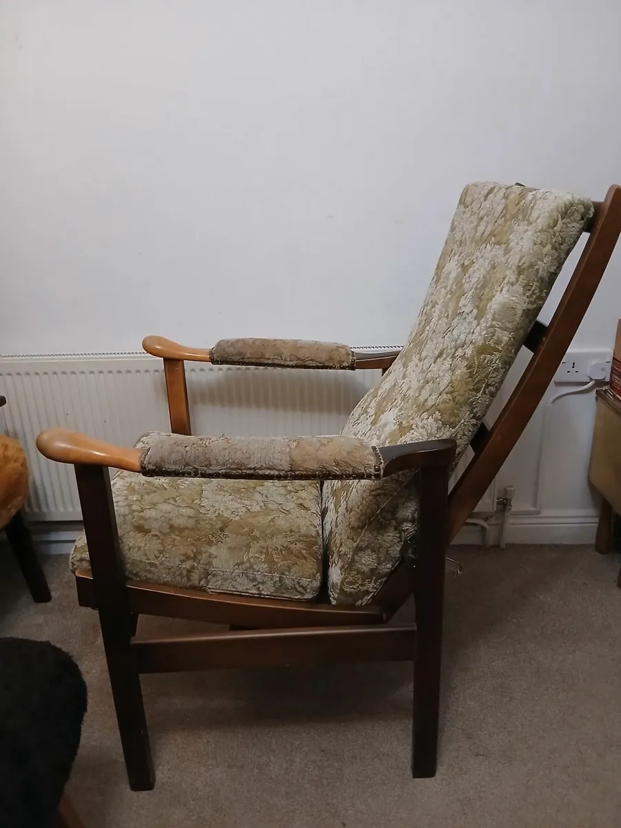 Vintage Scandinavian Recliner - Image 2