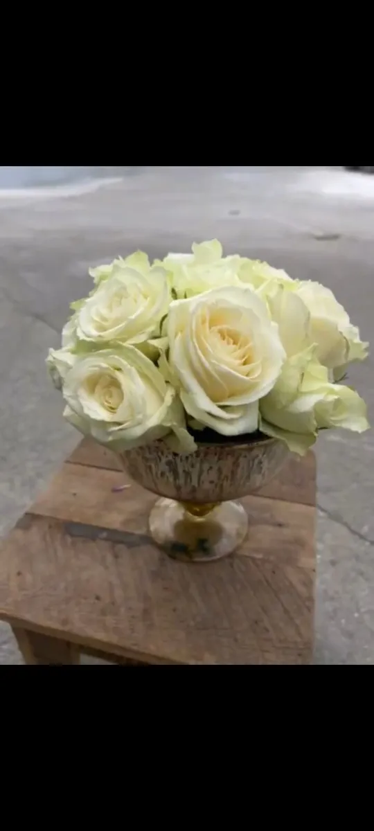 Wedding Decor - gold glass centerpieces+ hurricane - Image 4