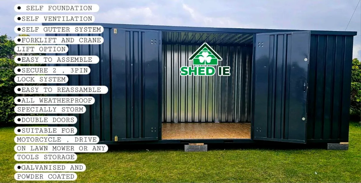 7x20 ft Cube storage flatpack storage units - Image 1