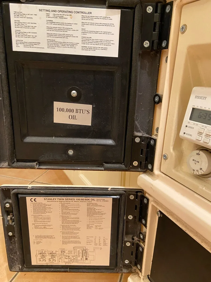 Stanley Brandon oil fired range cooker / heating - Image 3