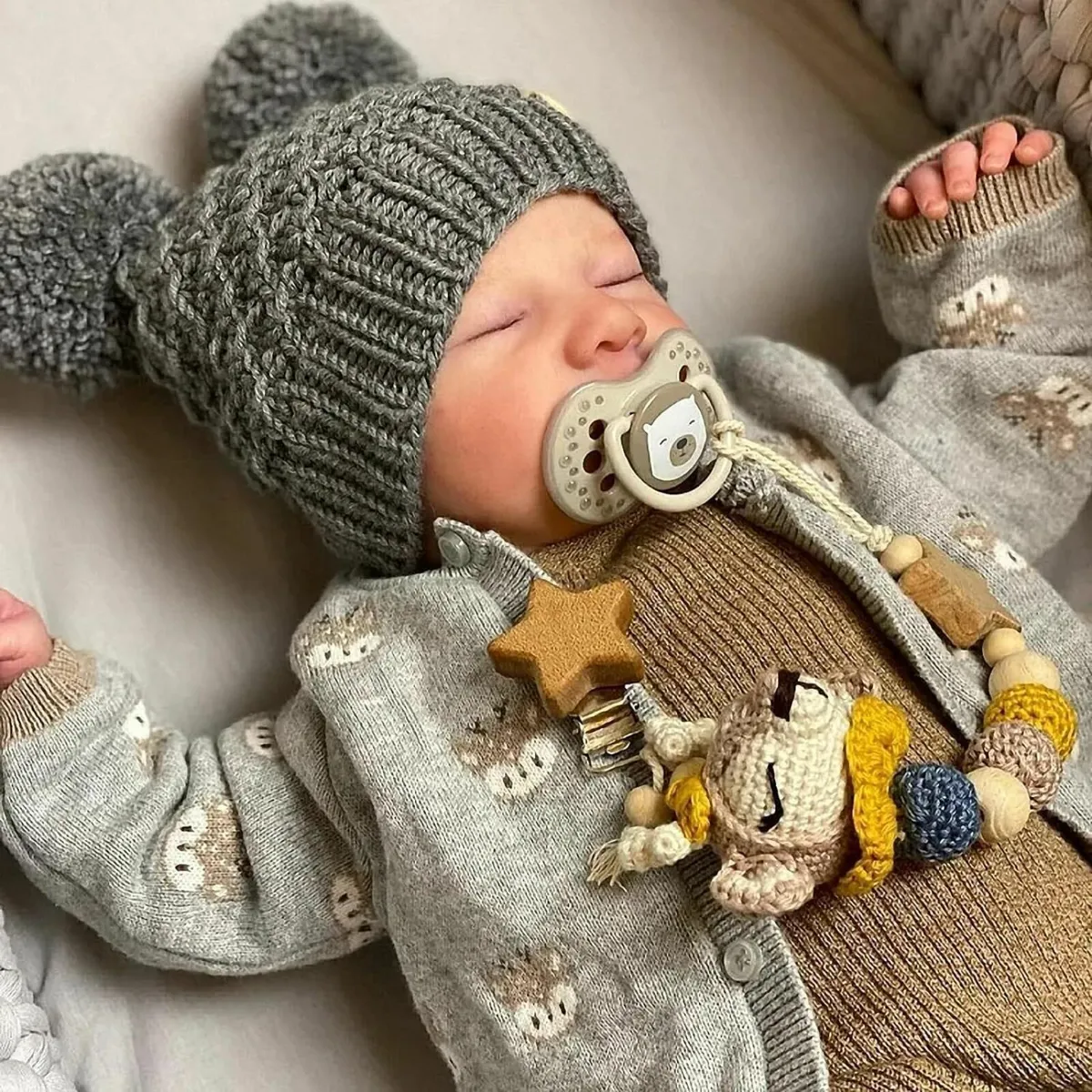 Reborn Baby Boy Doll – 17" Realistic Newborn | Ful - Image 2