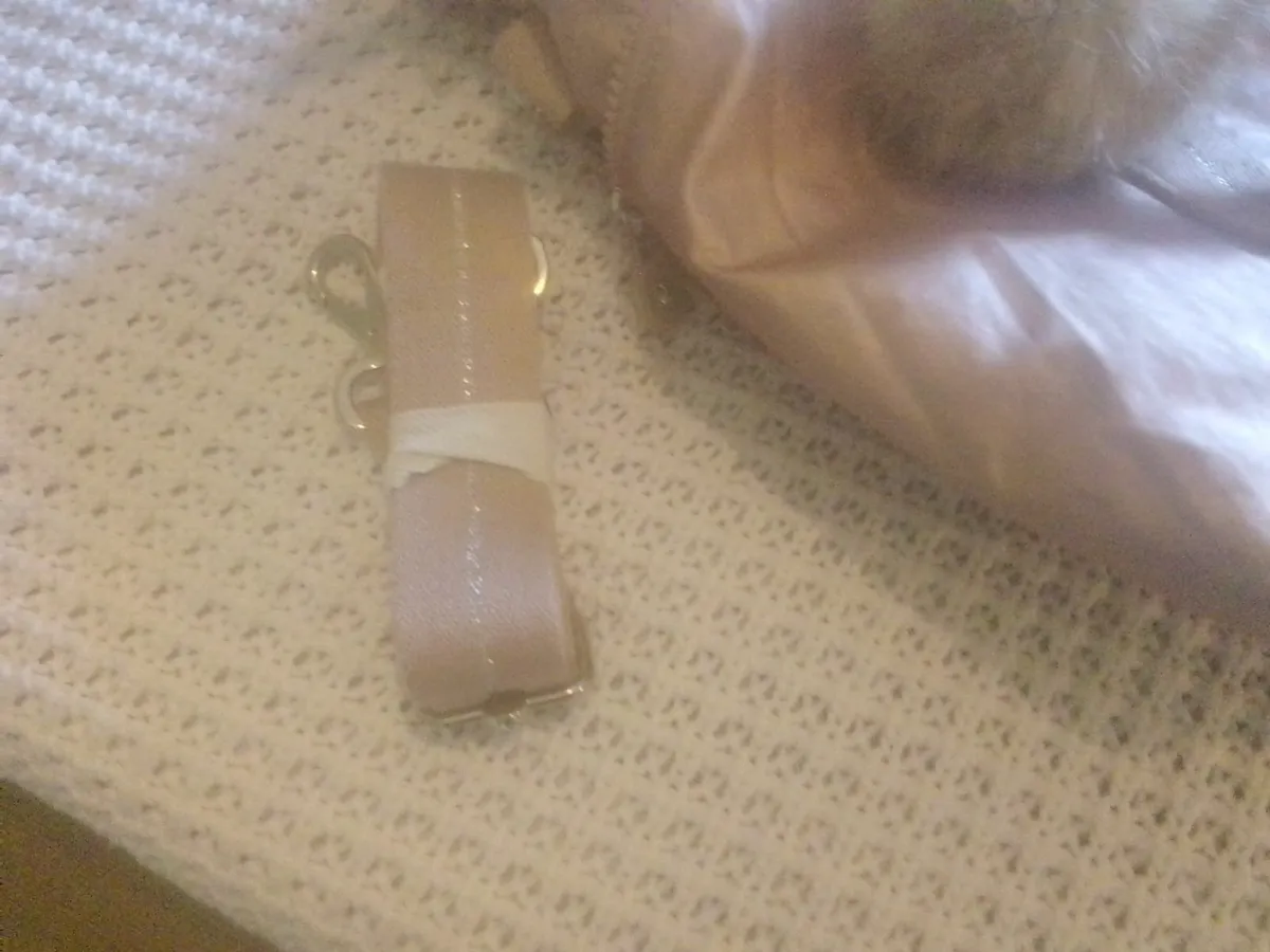 Kipling metallic blush rose pink metallic bag new - Image 4