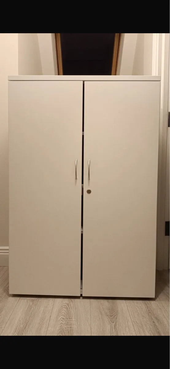 White Office Filing Cabinet - Image 1