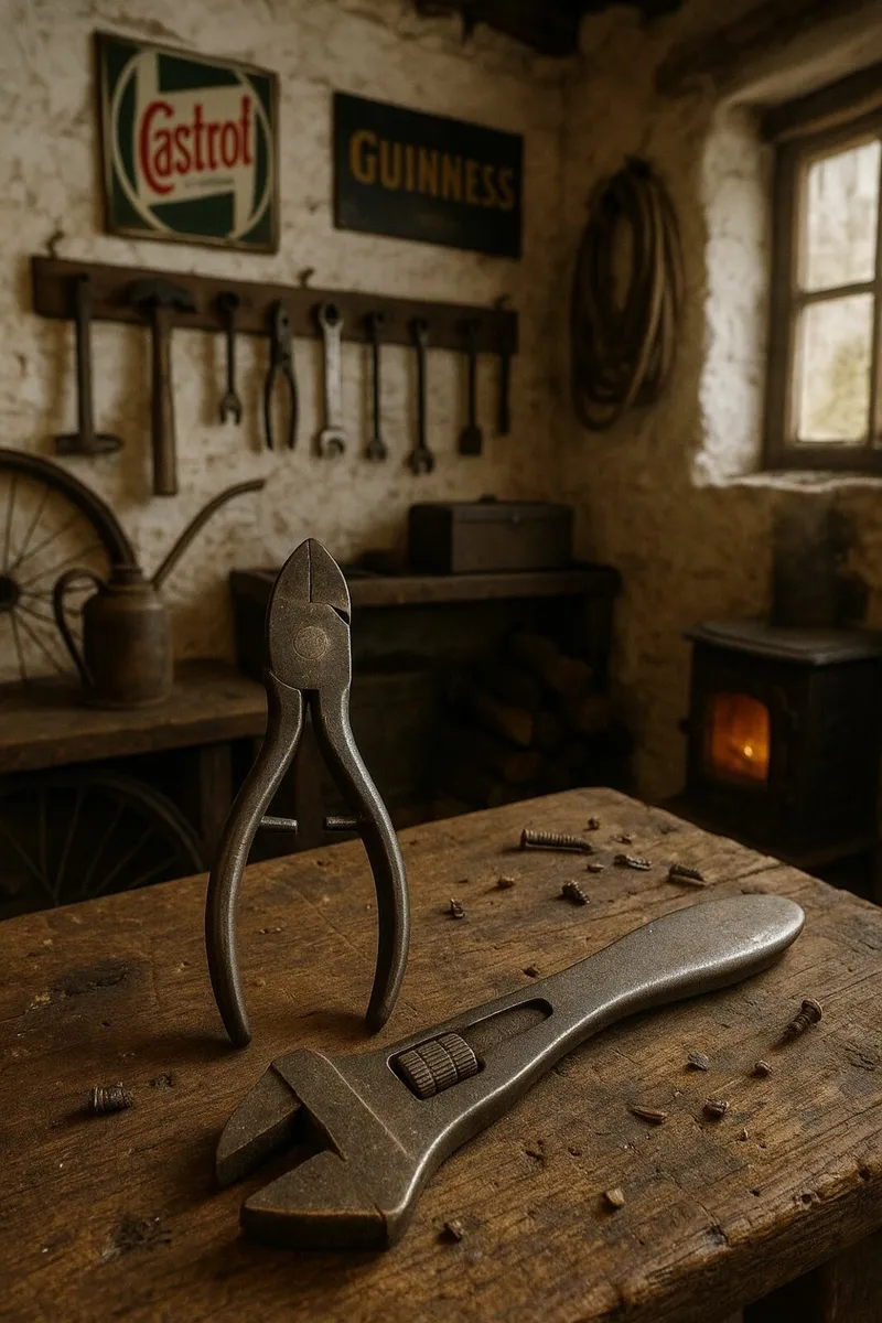 antique vintage PLIERS cottage pub man cave rustic - Image 1