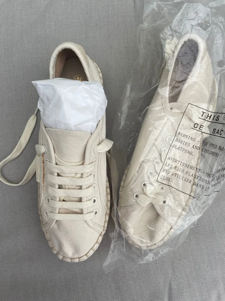 Tory Burch Canvas Espadrille Sneakers - Image 1