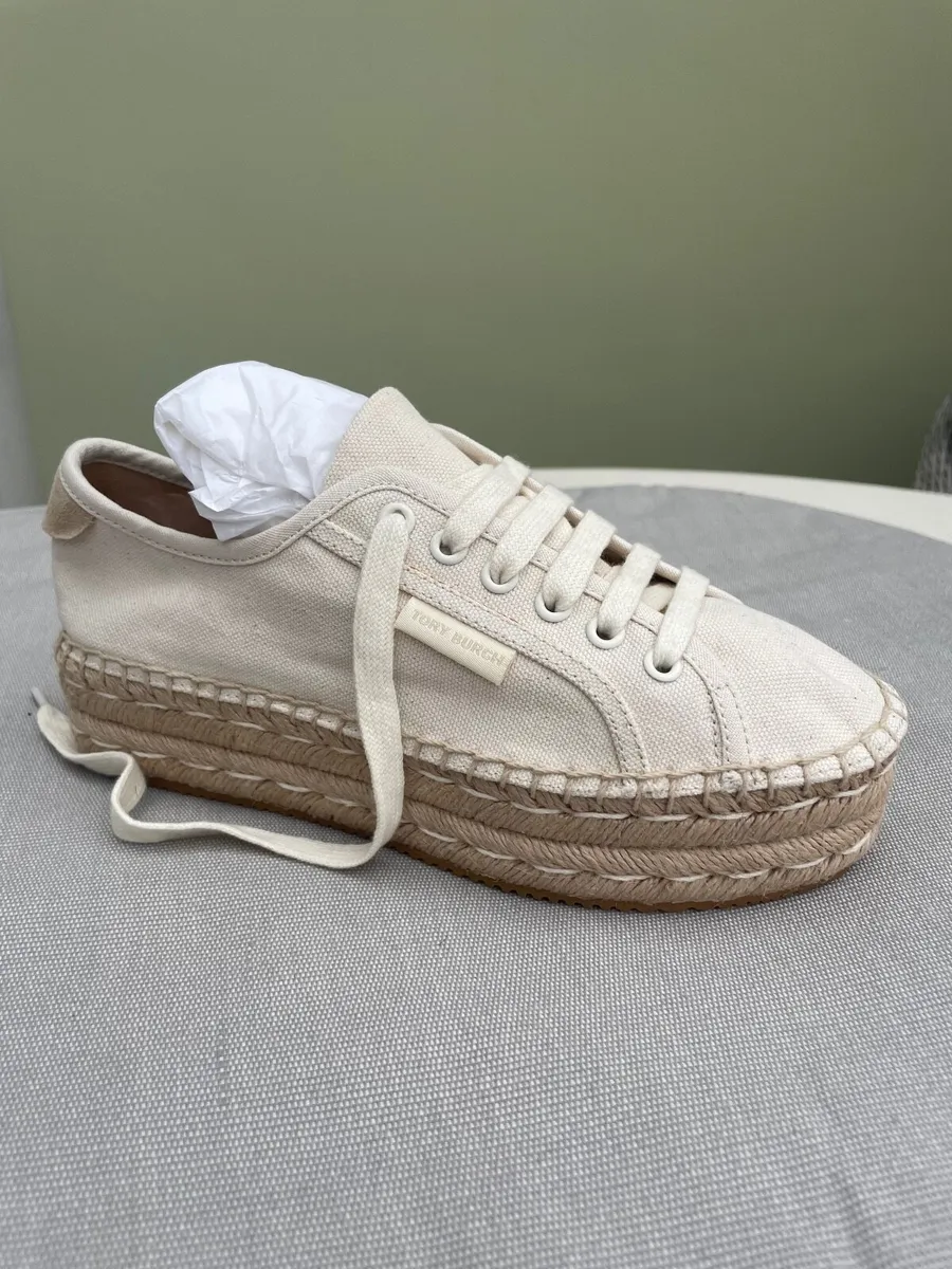Tory Burch Canvas Espadrille Sneakers - Image 2