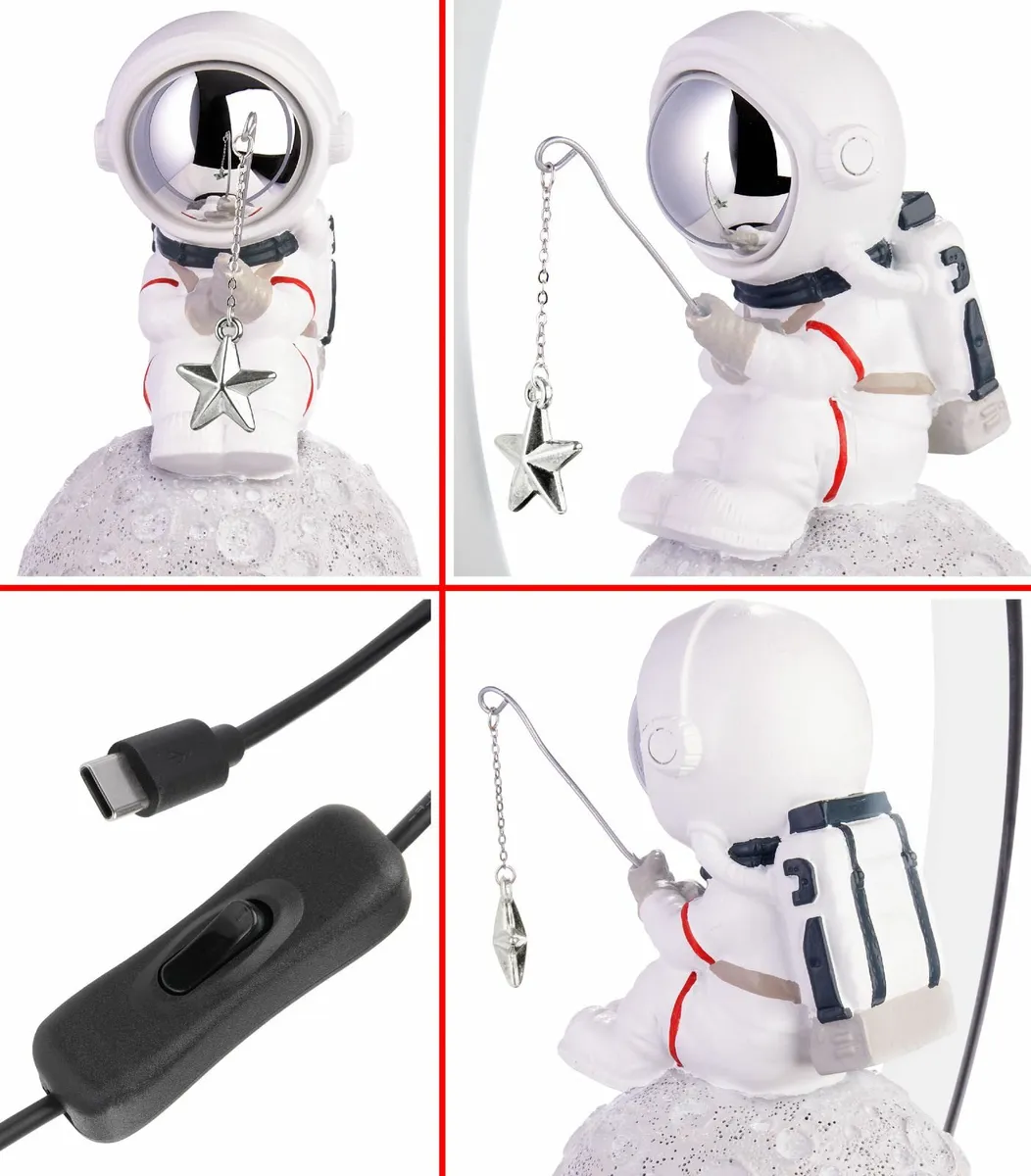 Astronaut lamp High-quality hand painted - Image 4