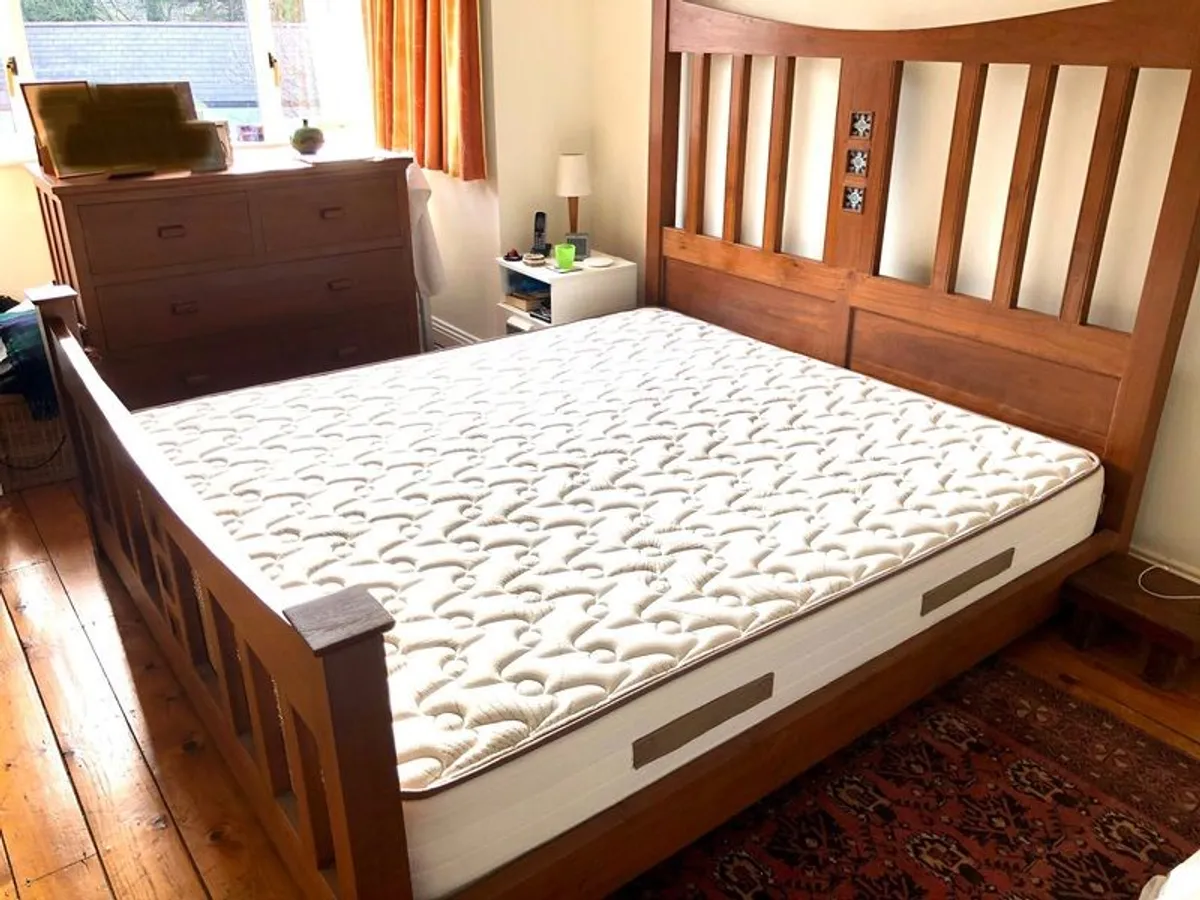 Teak Wooden Bed - Image 1