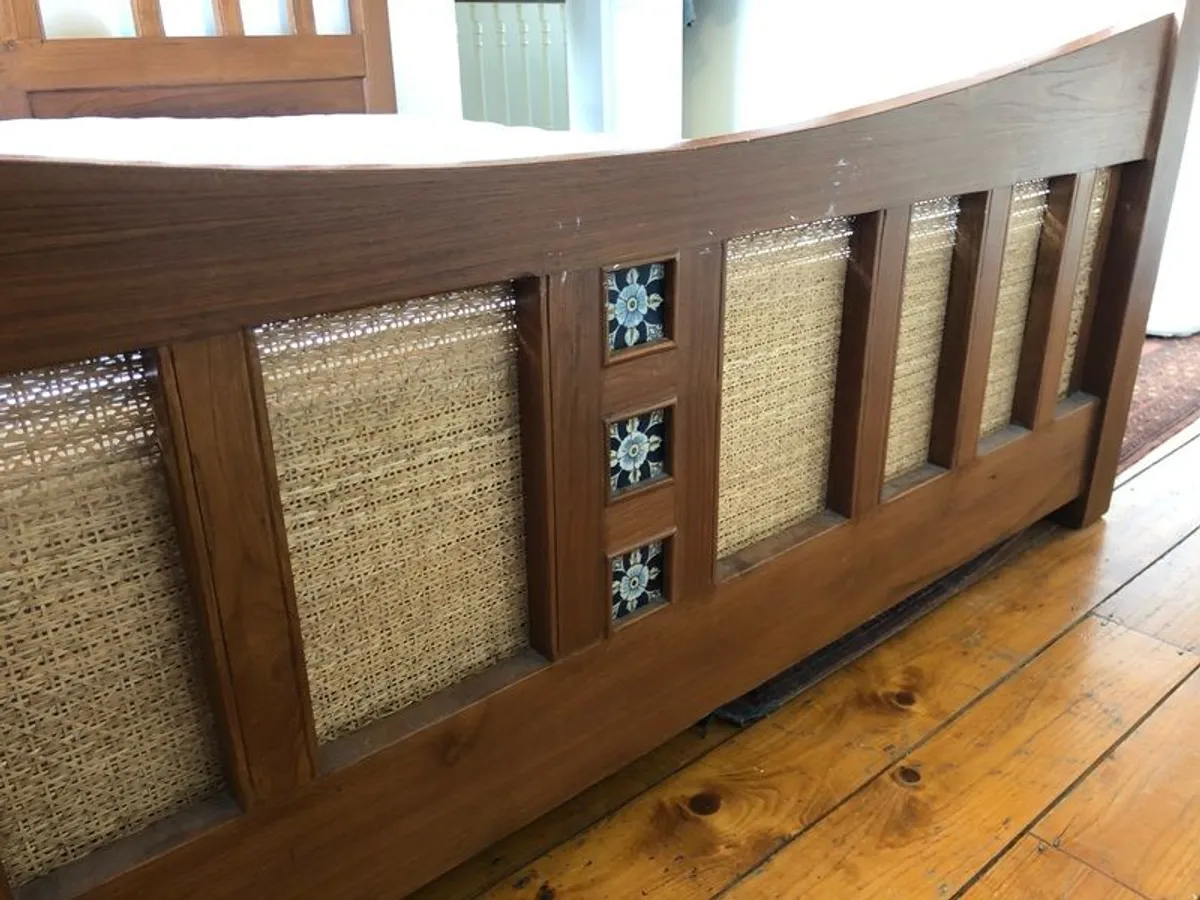 Teak Wooden Bed - Image 3