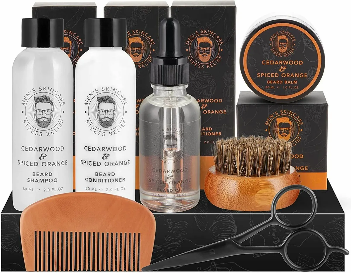 Luxury Beard Care Gift Set – 7-Piece Grooming Kit - Image 1