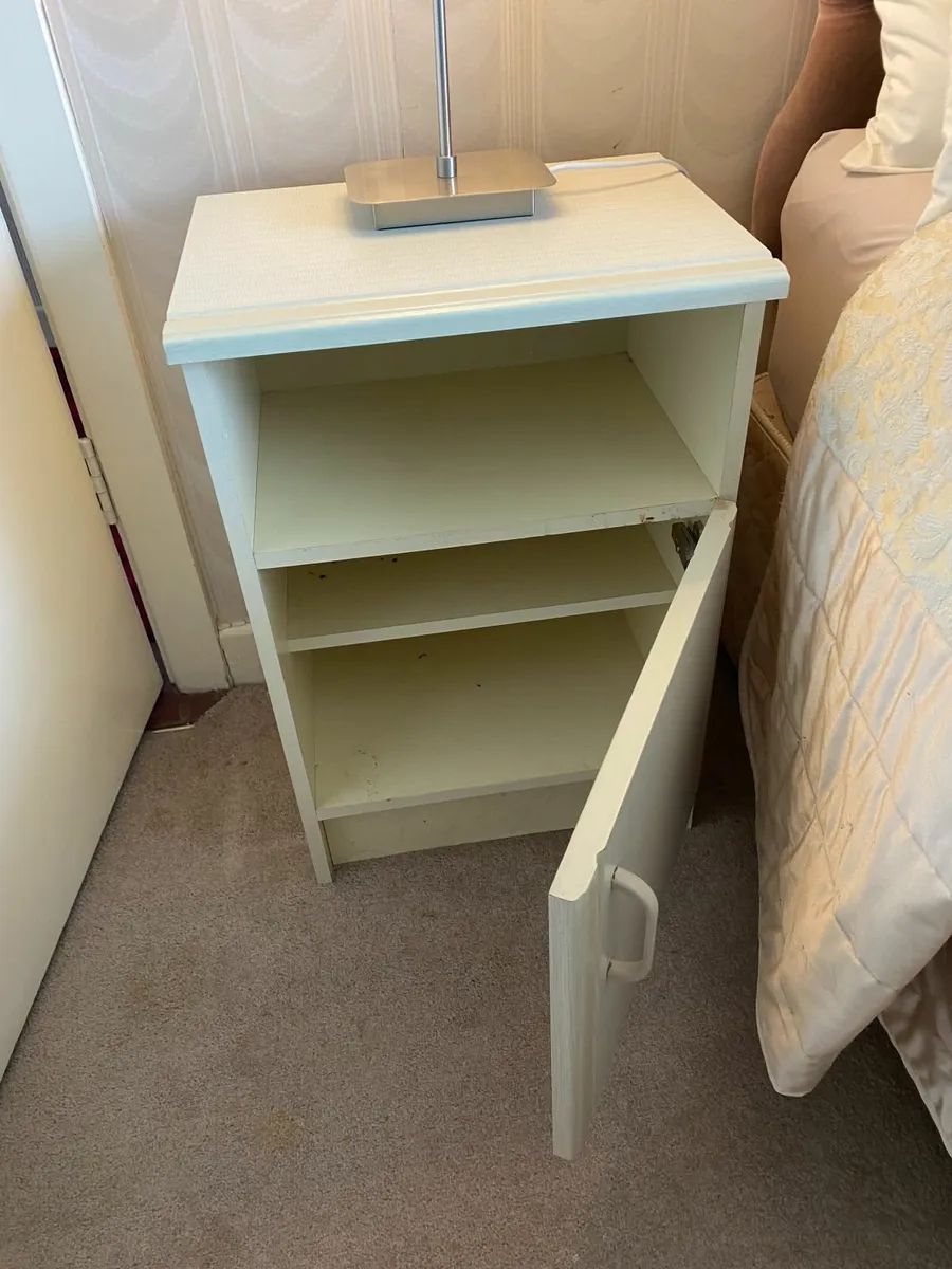 Cream Bedside Locker - Image 2