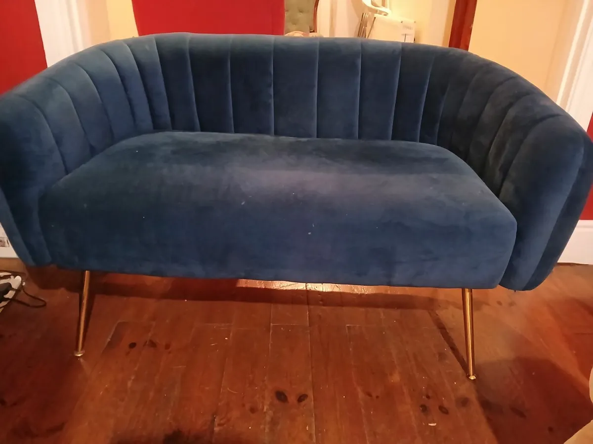 Navy sofa