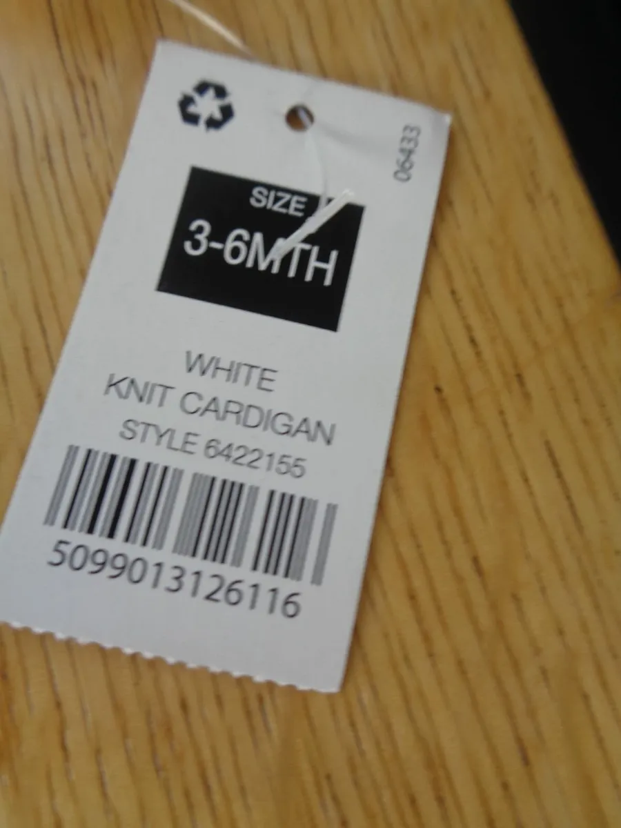 White Baby Cardigan for Sale - Image 2