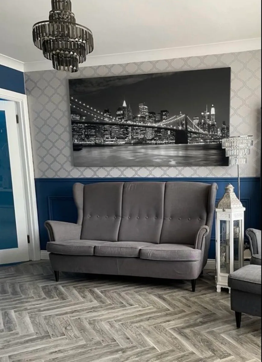 IKEA Strandmon 3 seater wingback sofa - Image 1