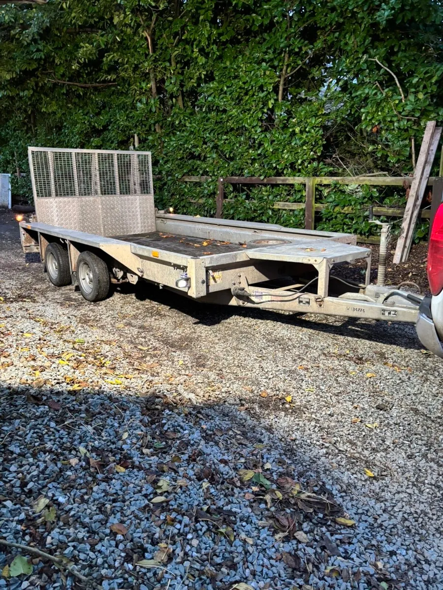 12x6 Ifor Williams plant trailer - Image 1