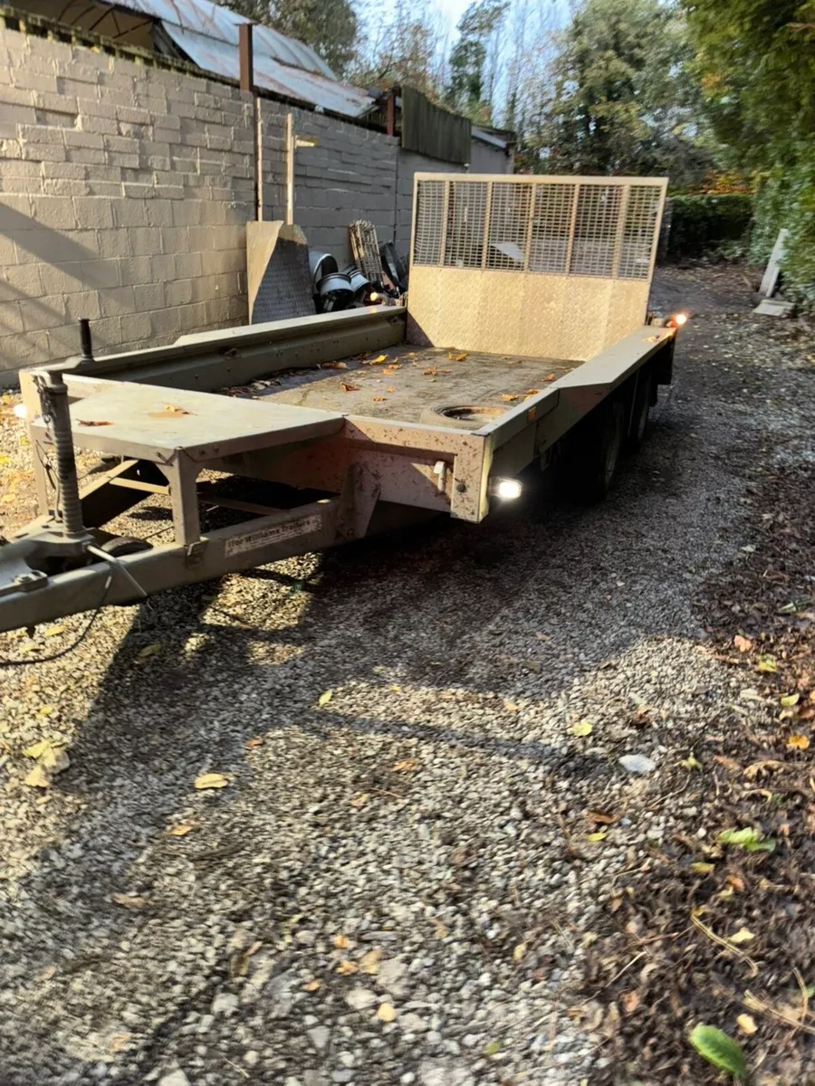 12x6 Ifor Williams plant trailer - Image 2