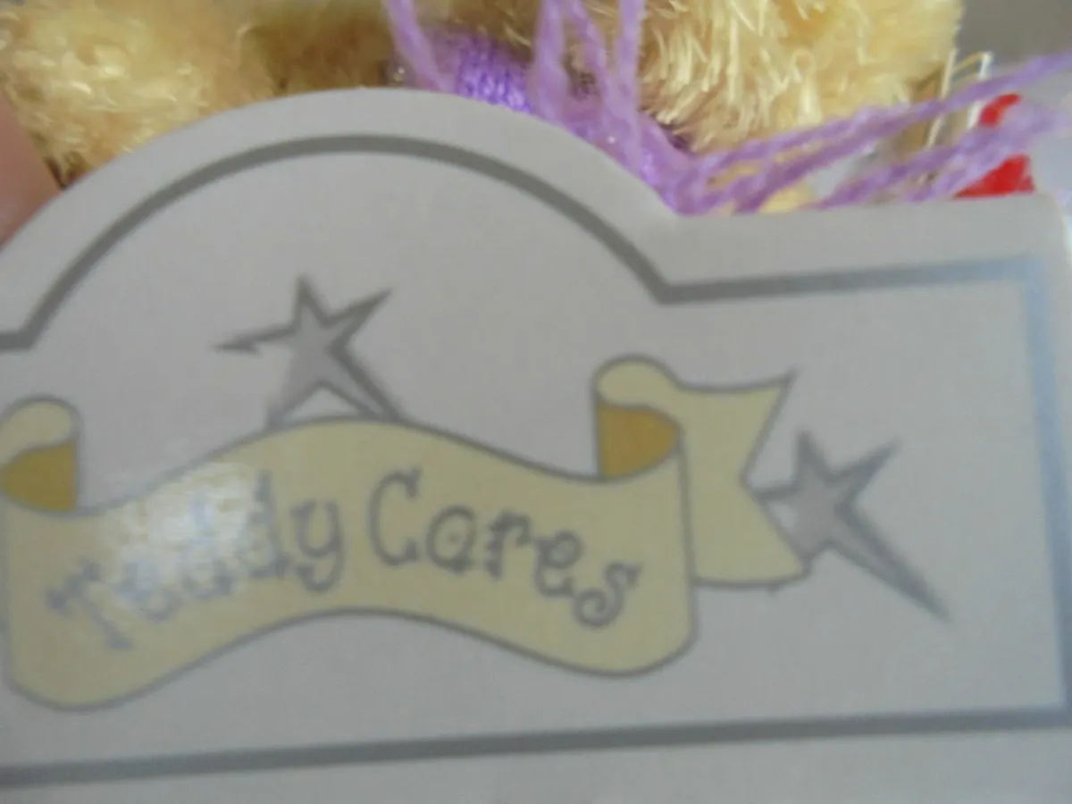 Miniature "Teddy Cares" Teddy Bear for Sale - Image 4