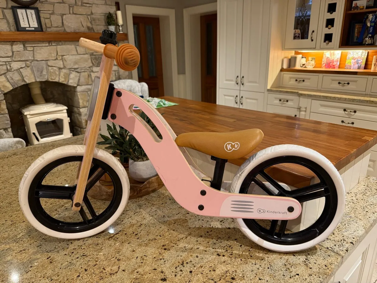 Girls wooden balance bike - Image 2