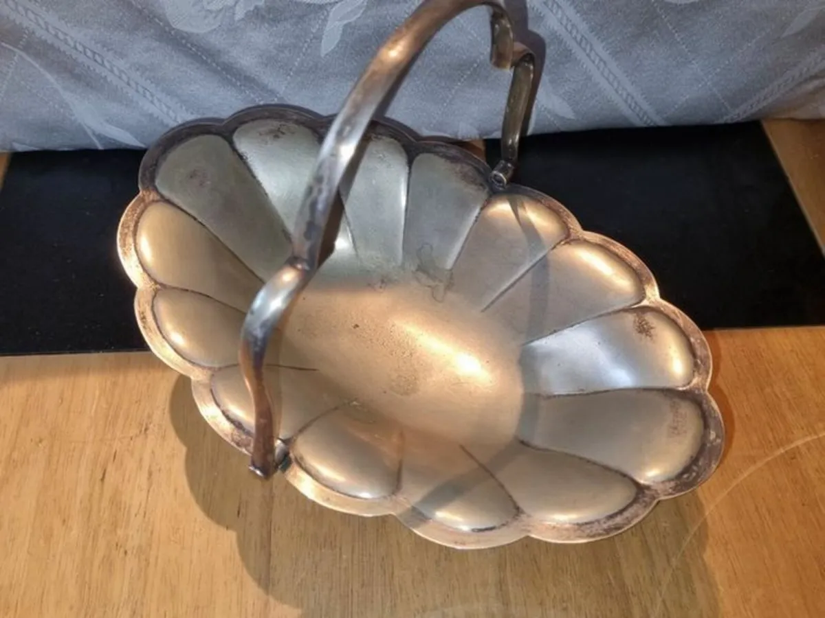 Silver Plated Fruit Basket - Image 2