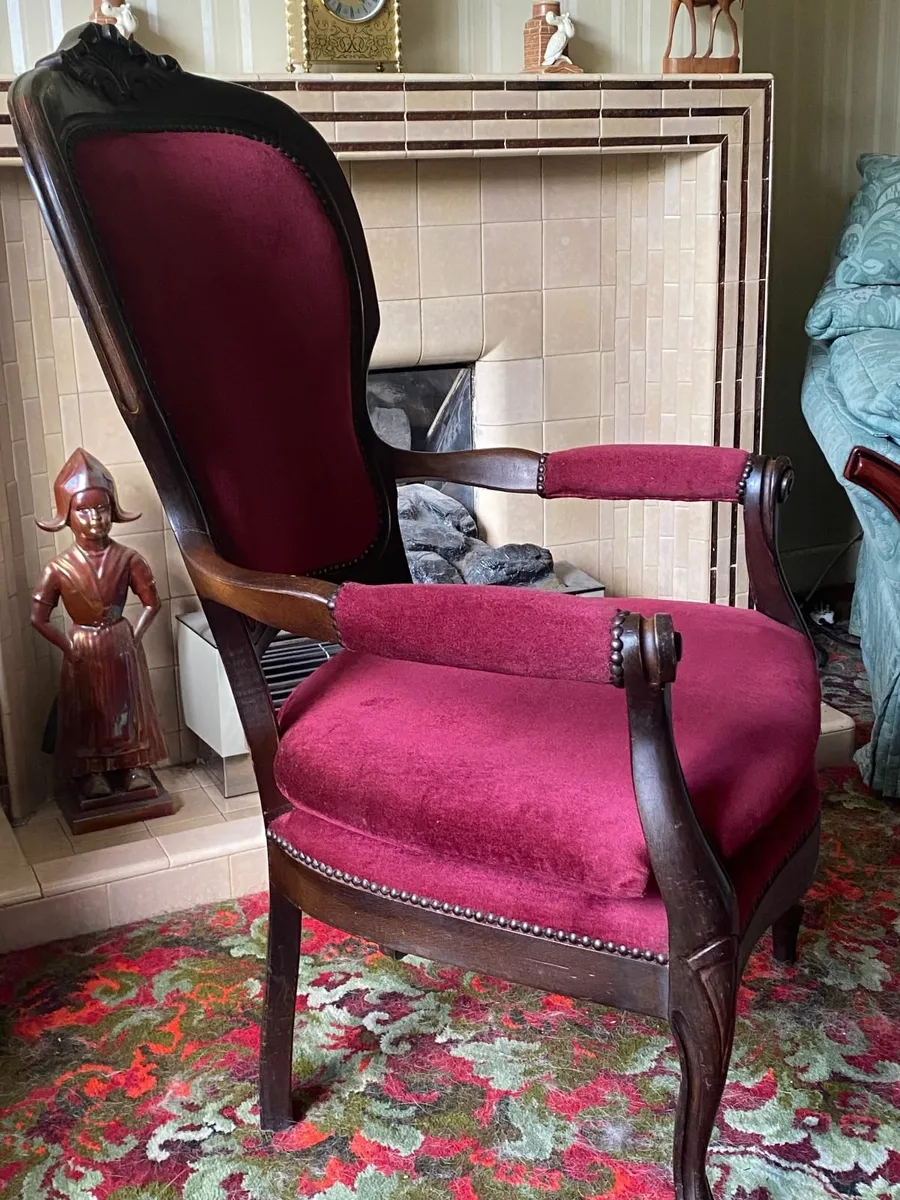 Antique Mahogany Chair - Image 3