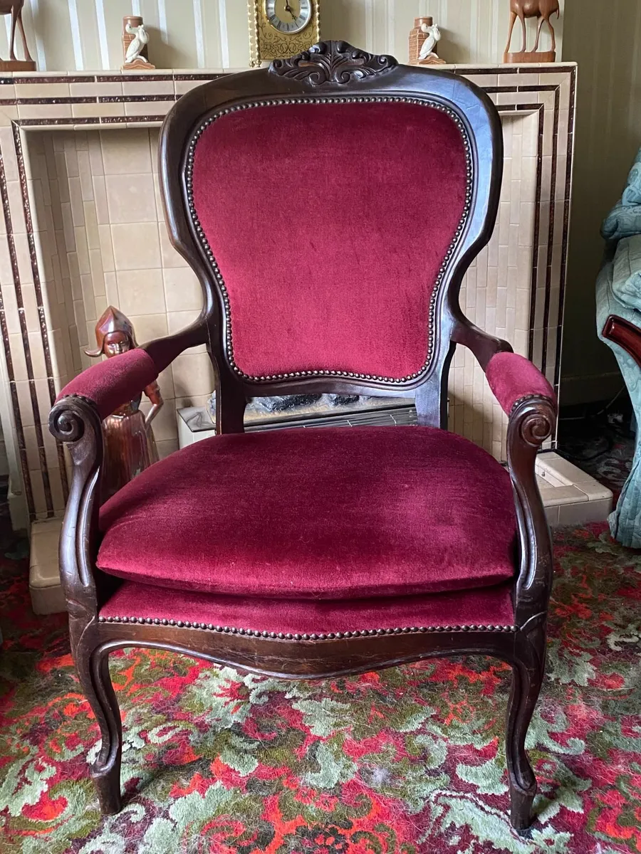 Antique Mahogany Chair - Image 1