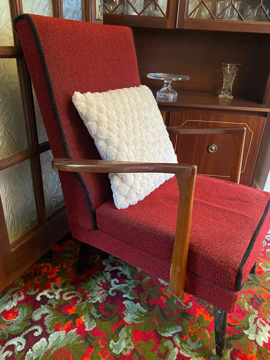 2 High-Back Armchairs - Image 1