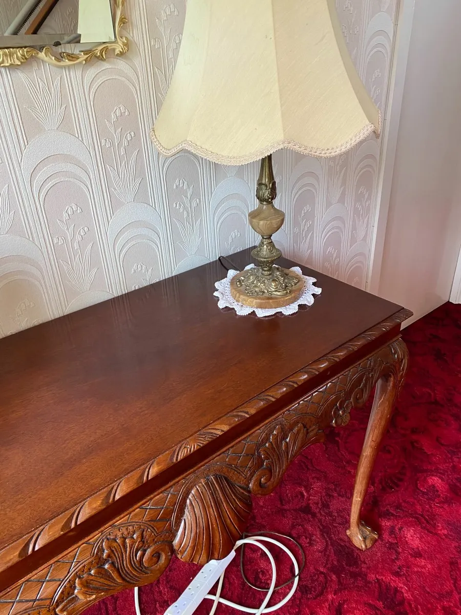 Table Lamp with Cream Shade - Image 3