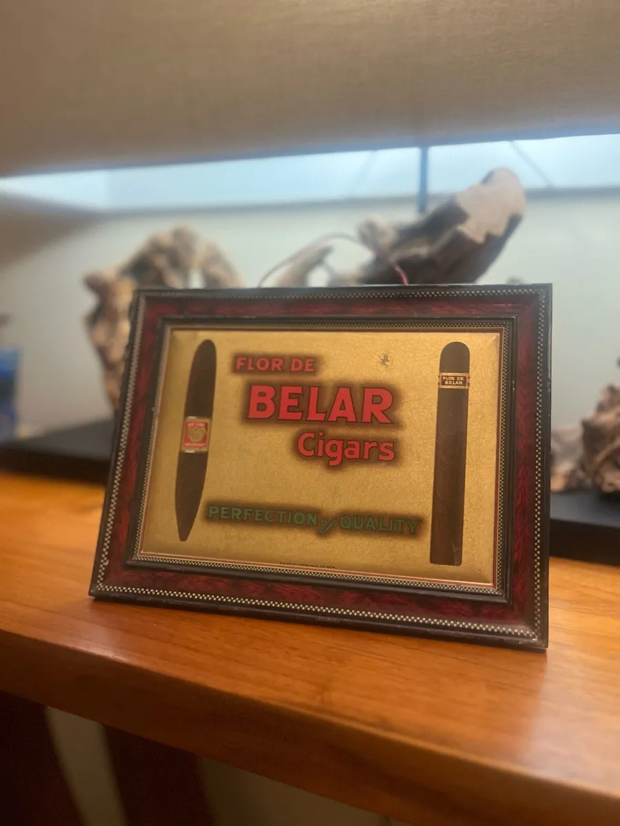 Antique Flor De Belar Cigar Sign - Image 2