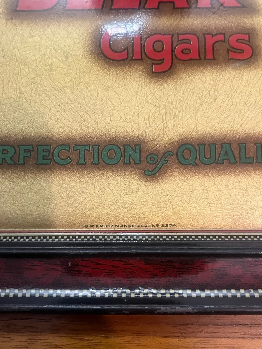 Antique Flor De Belar Cigar Sign - Image 4