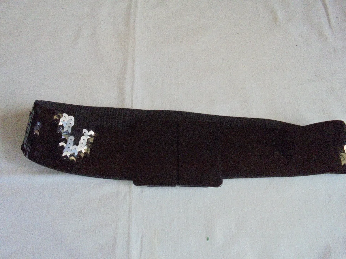 Black Sequenced Belt for Sale - Image 3