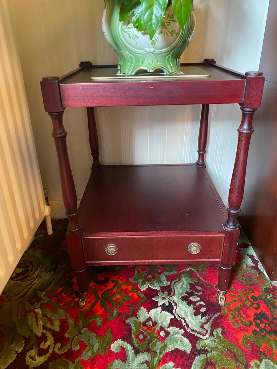 Small Square Mahogany Occasional Table - Image 1