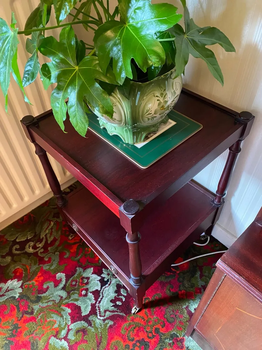 Small Square Mahogany Occasional Table - Image 3
