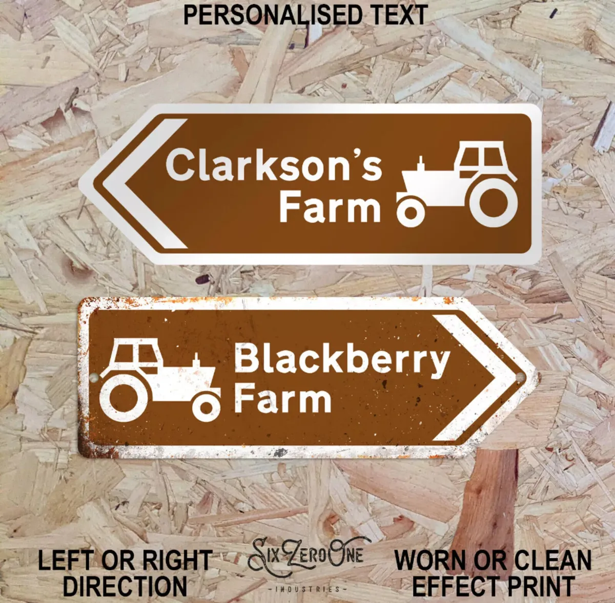 Personalised Tractor Farm Metal Sign - Image 1