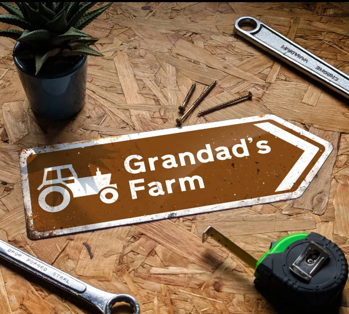 Personalised Tractor Farm Metal Sign - Image 2