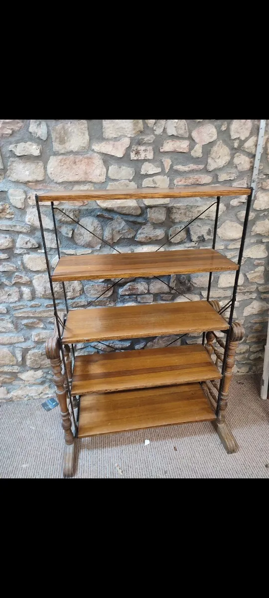 Solid teak wood table shelf